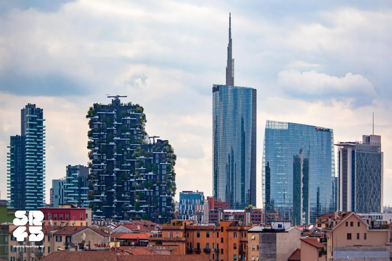 Stelvio Rooftop - Penthouse Skyline With Terrace And Jacuzzi Mediolan