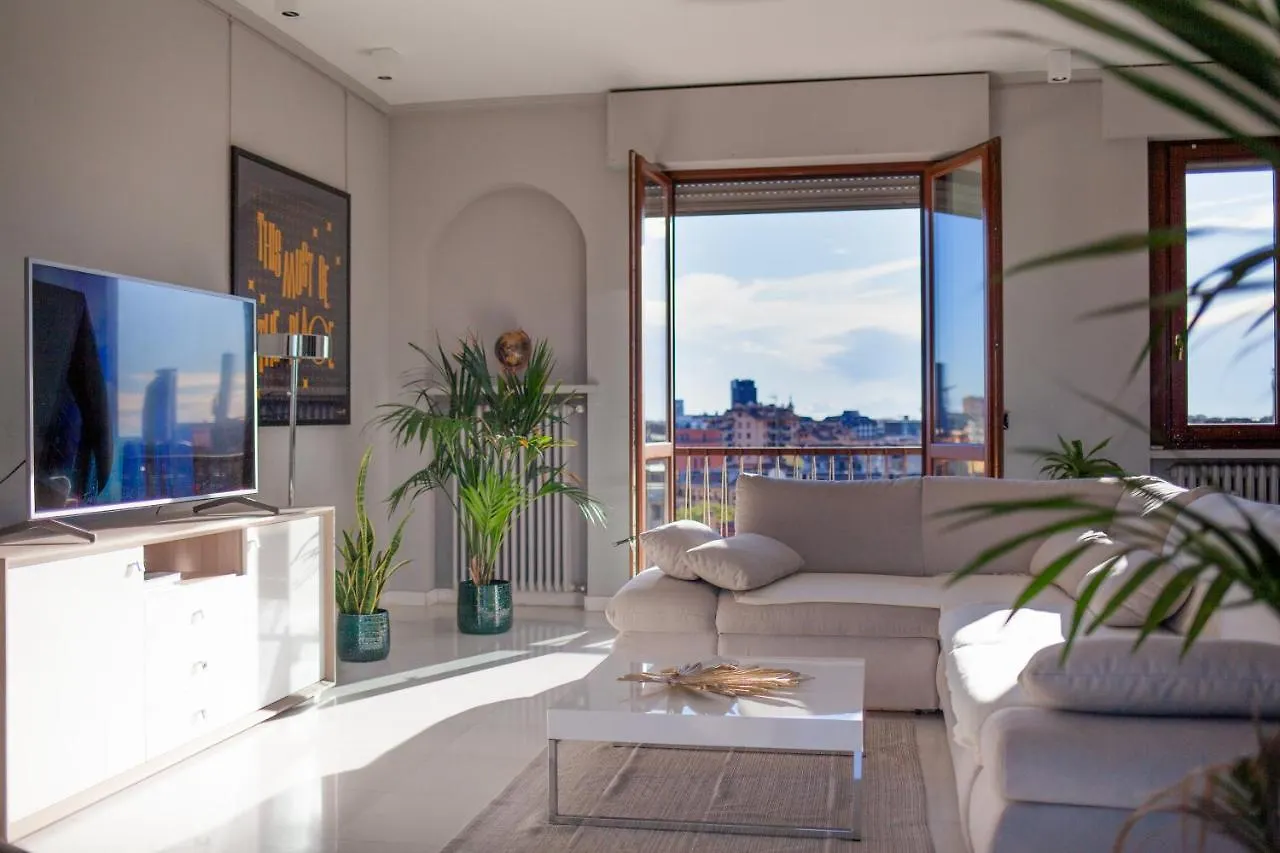 Apartament Stelvio Rooftop - Penthouse Skyline With Terrace And Jacuzzi Mediolan