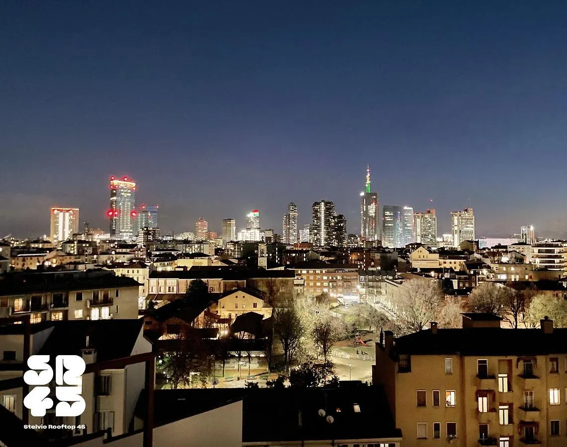 Stelvio Rooftop - Penthouse Skyline With Terrace And Jacuzzi Milano Daire
